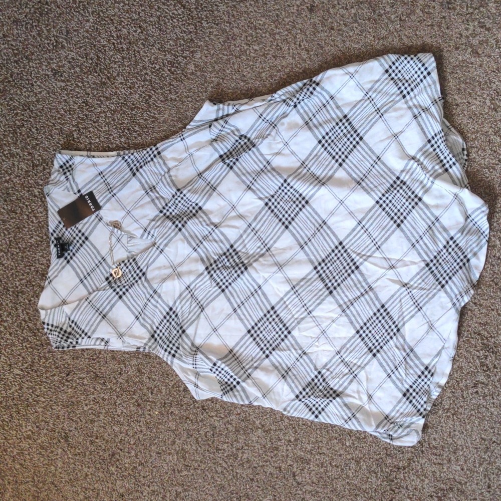 NWT Plaid Torrid Tank